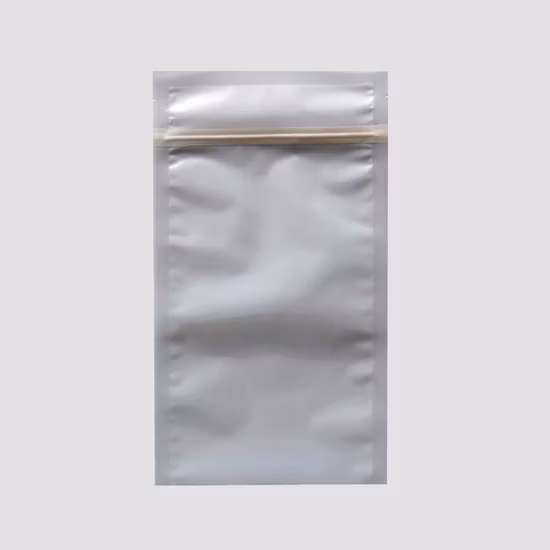 100% Biodegradable and Compostable Three Side Seal Pouch Bag with Ziplock on En 13432 Standard