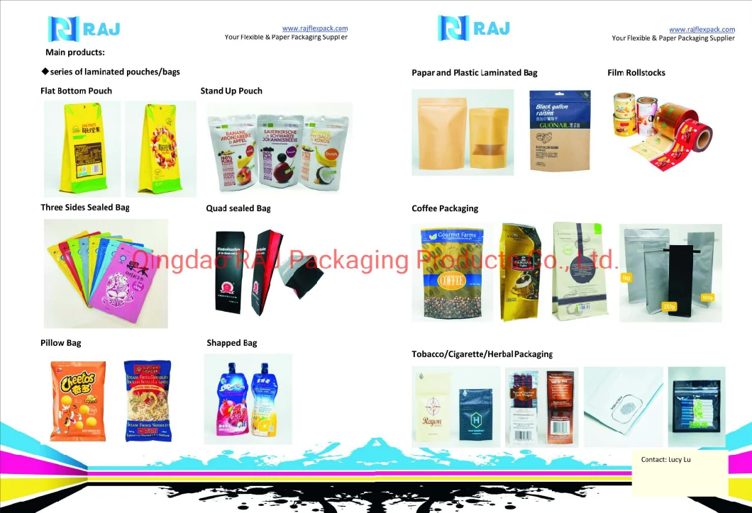 Aluminum Coffee Bean Packaging Bag Block Flat Bottom Pouch with Valve Bags