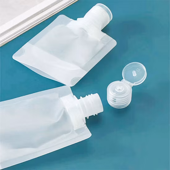 맞춤형 바디 스크럽 로션, 화장품 용기, 플라스틱 포장, 액상 백, 스파우트 백