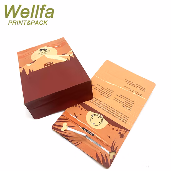 공장 OEM Bolsas De Cafe 250g500g1kg 알루미늄 호일 지퍼 밸브 커피 포장과 편평한 바닥 1회분의 커피 봉지