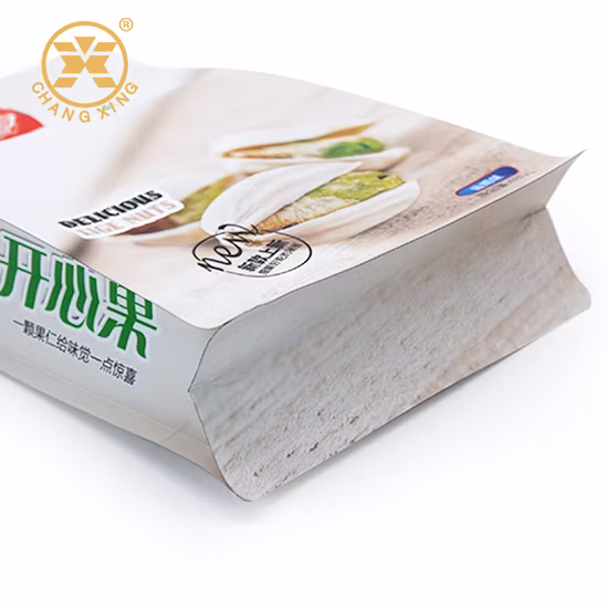견과류, 스낵, 커피빈 칩, 알루미늄 호일 소재, 적층 포장, 평평한 바닥, 측면 거싯용 미국 식품 포장